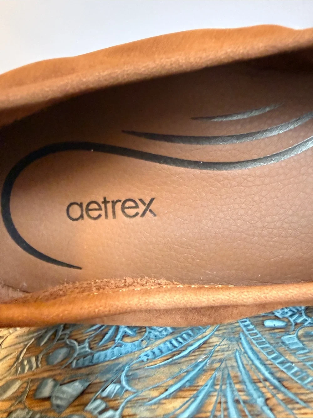 NWOT!  Aetrex Brianna brown suede ballet flat size 36